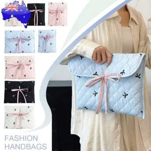 Laptop Bags Embroidered Bow Computer Sleeves for 11/13/15 Inch Notebook Tablet - Afbeelding 1 van 30