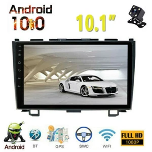 Android 10 Car 10'' HD Touch Screen Stereo Radio GPS BT WiFi For Honda CRV 08-11 - Picture 1 of 12