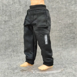 Pantalones informales negros 1/18 pantalones ropa para figura de soldado masculino juguete corporal 3,75 pulgadas - Imagen 1 de 6
