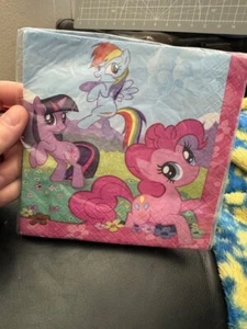 My Little Pony Friendship Lunch Dinner Napkins Birthday Party Supplies 16 Count - Picture 1 of 2