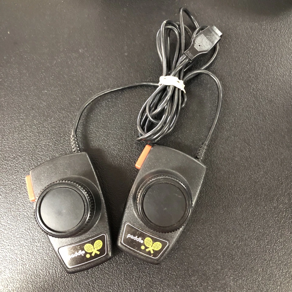 Vintage Atari 2600 OEM Paddle Controllers - Both Tested and Working #1 - Image 1 of 1