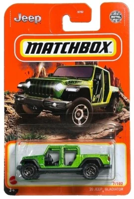 Jeep Gladiator 2019 Matchbox MBX Off-Road '20 verde nuevo sin abrir Foto 1 de 3