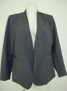 CHAQUETA BLAZER DE MUJER ELOQUII PLUS GRIS TALLA 20 A111 - Imagen 1 de 6