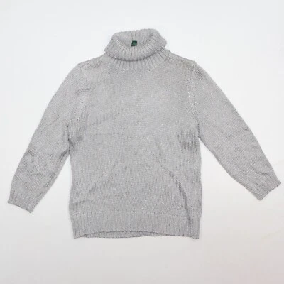 Top LAUREN RALPH LAUREN Mujer Metálico Plateado Cuello Alto Talla Pequeña Mediana  Foto 1 de 4