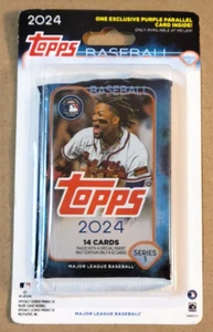 2024 Topps Series 1 Meijer Blister Pack SHOWING Elly De La Cruz RC #141 PURPLE - Picture 1 of 5