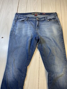 Arizona Jeans Curvy Super Skinny Stretch Mid Rise Blue Size 17 Long 31” Inseam - Picture 1 of 10