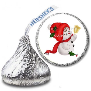 Snowman Baby Christmas Favors Hershey Kiss Candy Wrappers Hershey Labels - Picture 1 of 1