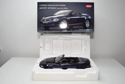 B69 1:18 Kyosho 08702NB 08702 NB BMW E64 645Ci 645 Ci CABRIO NAVY BLUE MIB - Bild 1 von 4