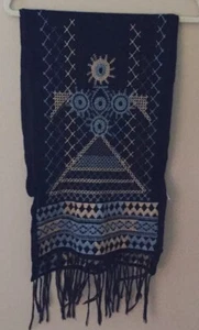 2d. JOHNNY WAS embroidered Cotton Scarf - Picture 1 of 6