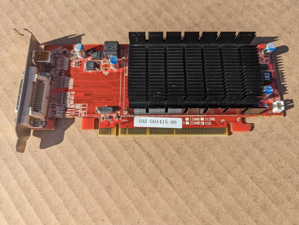 VISIONTEK DMSGR1PC  6350 HD 1GB DDR3 DVI-I, HDMI, VGA GRAPHICS CARD ZZ5-2(12 - Image 1 of 4