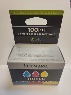 Genuine Lexmark 100XL 14N0684 Color Multi Pack Ink Cartridges New Sealed - Image 1 of 4