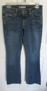 LEVIS 518 Superlow Size 5M Med 30x31 Distressed Bootcut Women's Jr Stretch Jeans - Picture 1 of 8