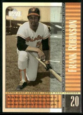 2000 Upper Deck Legends #50 Frank Robinson Commemorative Collection #/100 - Image 1 of 2