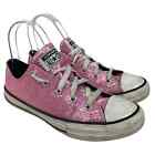 Converse All-Star Size 3 Barbie Pink Sparkle Youth A01478c Glitter Sneaker Shoe
