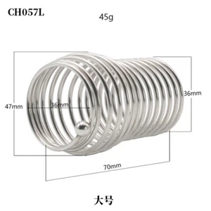 Stainless steel Male Cuckold Lockdown Chastity Penis Cage Sleeve Ring Device New - Picture 1 of 12