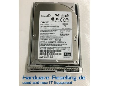 Sun Savvio SAS 2,5 " 72GB - 8MB - 10KRPM - 300Mb/S - ST973401LSUN72G 540-6611-01 - Immagine 1 di 2
