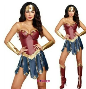 2024 Halloween Anime Wonder Woman Costume Superhero Dress Outfit Party Suit - Picture 1 of 5