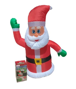 Santa Claus Car Buddy Christmas Airblown Inflatable, Lights Up, 3 Feet, Gemmy - Picture 1 of 10