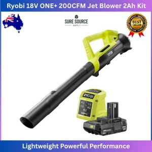 Ryobi 18V ONE+ Cordless Electric Jet Leaf Blower 2Ah Lithium Battery Charger Kit - Picture 1 of 8
