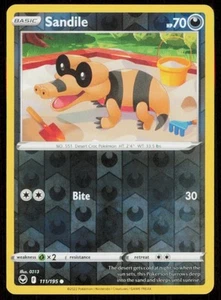 Sandile #111/195 Reverse Holo 2022 Pokemon Tempesta d'Argento quasi nuovo - Foto 1 di 1