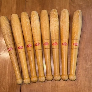 Menge 8 Vintage Belgien 12" gewichtete Jonglier/schwingende indische Schläger—Sportcraft - Bild 1 von 5