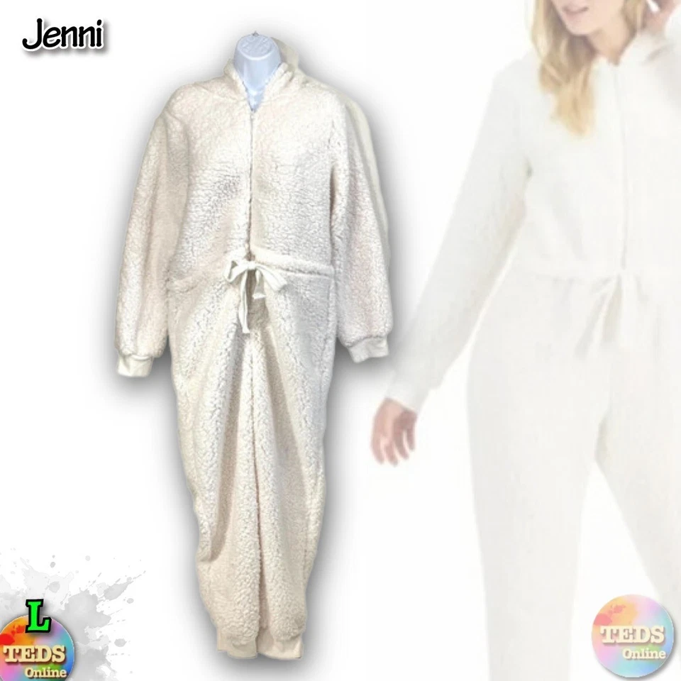 Nuevo con etiquetas Traje Jenni by Jennifer Moore Mujer L Sherpa Union Angel Blanco 100127293MS Foto 1 de 4