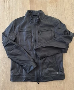 Hugo Boss Mercedes AMG F1 Mens Leather Jacket, RRP £930, UK/US 40 (EU 50) Large - Picture 1 of 13