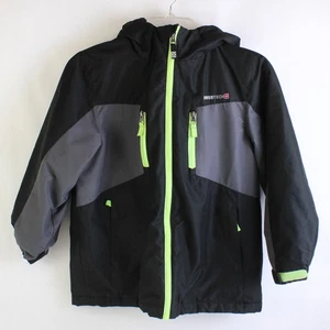 Swiss+Tech Fleece Lined Black and Neon Green Jacket Youth Size Medium 8 - Picture 1 of 5