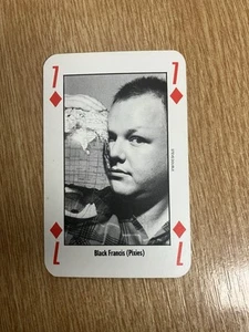 1992 NME Music Trading Card Black Francis The Pixies Seven Of Diamonds Rare  - Picture 1 of 2