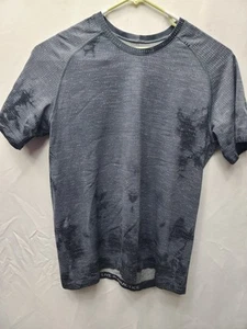 Lululemon Mens Gray Tye Dye Metal Vent 2.0 Short Sleeve Shirt SZ XL Stretch Gym - Picture 1 of 9