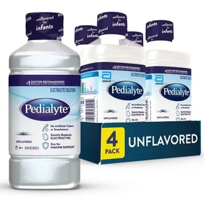 Pedialyte Elektrolytgetränk, Trinkgetränke für Kinder & Erwachsene, geschmacksneutral, 1 L - Bild 1 von 7