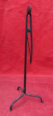 PORTE ECLAT ANCIEN FER FORGE / RESINIER BOUGEOIR LANDAIS - Photo 1/4