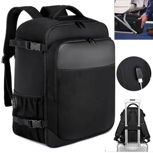 Men Women Flight Cabin Backpack 40x20x25 Travel Rucksack Carry On Luggage Bag - Picture 1 of 13