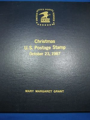 Scott #2367 Sheet of 100 Stamp Panel w/ FDC Folio Christmas US Postage Stamp1987 - Image 1 of 4