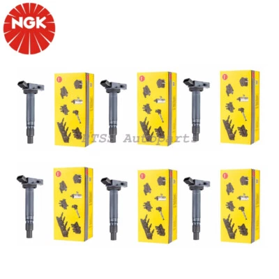 90919A2003 6x NGK OEM Ignition Coil For TOYOTA SIENNA RAV4 HIGHLANDER FJ CRUISER - Image 1 of 4
