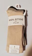 GOLD TOE NON BINDING CASUALS SOCKS - 3 PAIRS- (Women's Size 6-9) 