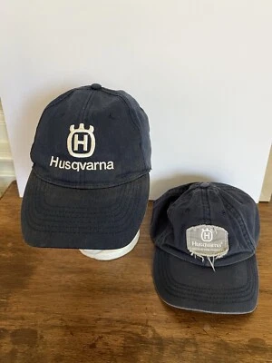 Lote de 2 gorras de béisbol Husqvarna azul marino con ajustable Foto 1 de 4
