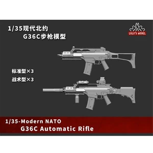Fucile automatico 1/35 moderno NATO G36C 2 tipi 6 set stampa 3D - Foto 1 di 2