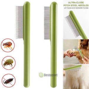 NEW Flea Comb Lice Remover Hair Comb Brush for Pet Cat Dog Cleaning Tool - Picture 1 of 23
