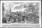 1855 Antique Print - ESSEX Dunmow Procession David Ogborne Flitch Bacon (184)