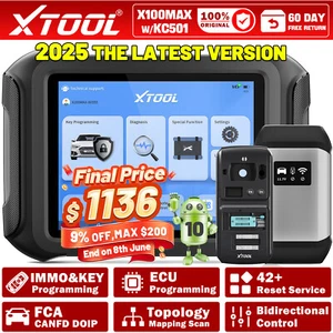 2025 XTOOL X100 MAX Auto Key Programmer Diagnostic Scanner IMMO ECU Programming - Picture 1 of 19