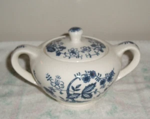 Blue Onion Sugar Bowl w/ Lid - Japan - Picture 1 of 5