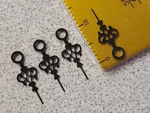 Menge 4 Vintage Neu aus altem Lagerbestand schwarz/grau Louis Stundenzeiger 180 Loch Größe - Bild 1 von 5