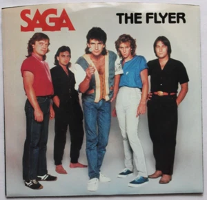 SAGA THE FLYER / THE SOUND OF STRANGERS 45 7" SINGLE PICTURE SLEEVE EX - Picture 1 of 2