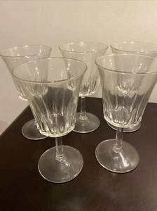 REGENCY BY CRISTAL D’ARQUES DURAND SET OF FIVE 6” WINE GLASSES - Picture 1 of 4