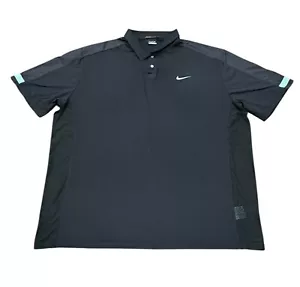 Tiger Woods Collection Nike Golf Dri-Fit Herren Poloshirt XXL 2XL schwarz - Bild 1 von 6