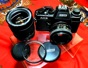 REVUE AX3+ Ob.Auto Revuenon 1:1.9 f=50mm +TELE 28-70 MC- USATA BEN FUNZIONANTE ! - Picture 1 of 11