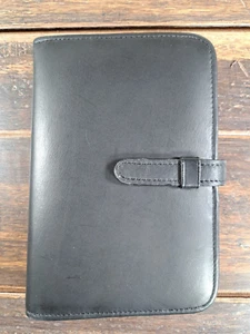 Vintage Black Leather Coach 4 Ring Planning Diary - Picture 1 of 7