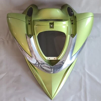 2005 Sea Doo RXP Apple Green Upper Storage Cover Hood Cowl + Mirrors 269501399 - Image 1 of 4