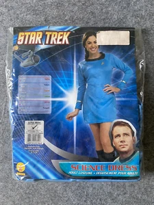 Rubie's Womens Star Trek Blue Science Dress Halloween Costume X-Small (2-6) - Picture 1 of 8